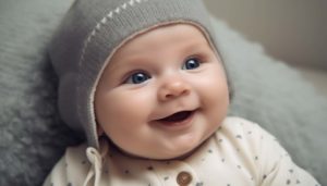 Når begynner babyen å smile?